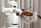 Робот-скрипач играет мелодию будущего партнёрства