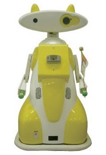 Рост бело-жёлтого робота-няньки — 1,4 метра, чтобы детям было удобнее с ним общаться (фото с сайта dvice.com).
