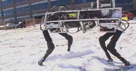 И по снегу может (иллюстрация Boston Dynamics).