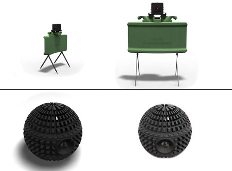 Claymore Camera и "мяч" SRTC (иллюстрации MacroSwiss).