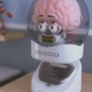 Со своим светящимся мозгом этот аппарат выглядит ночником для детской комнаты, но его главное достоинство — способность к вербальному общению (фото с сайта hammacher.com).