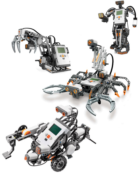 Эти роботы-игрушки можно собрать из набора Lego Mindstorms. Почти "суровый хай-тек"... (фотографии с сайта missouri.edu)