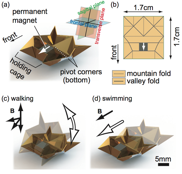 MIT миниатюрный робот-оригами