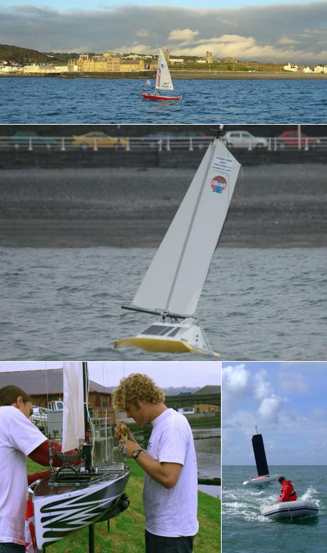 Несколько моментов гонки 2007-го, которая прошла в Ирландском море у берега Абериствита (фотографии с сайта microtransat.org).