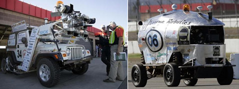 Ещё два претендента – машины от Indy Robot Racing Team и Team Jefferson (фото AP/Francis Specker).