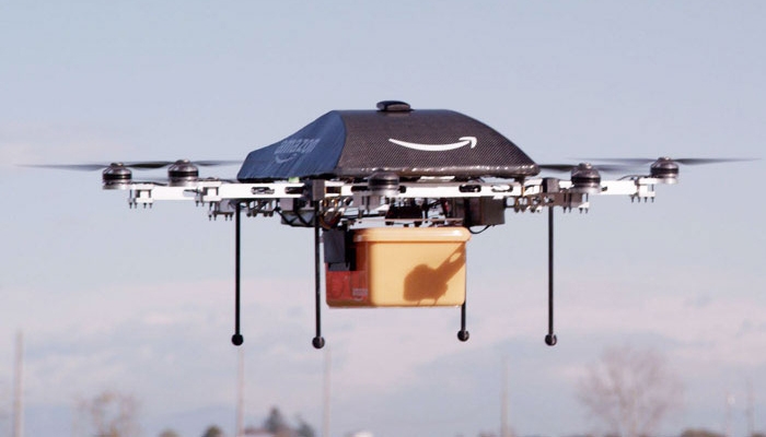 использование дронов в компании Amazon