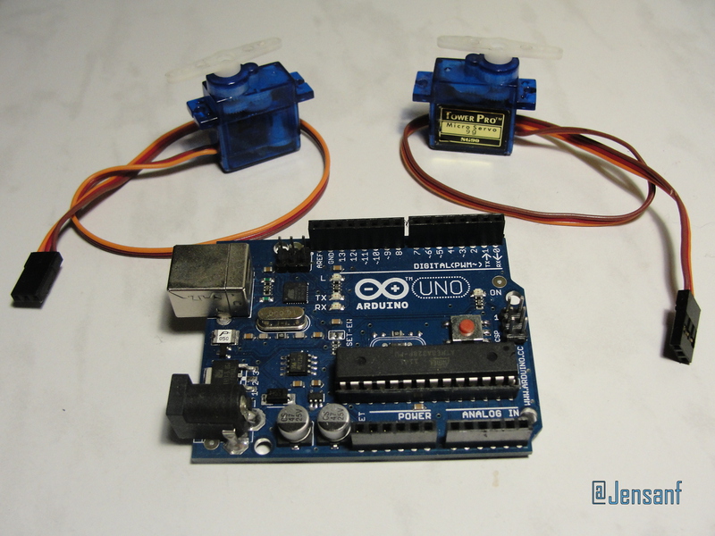 Arduino: Робо-рука на двух сервоприводах