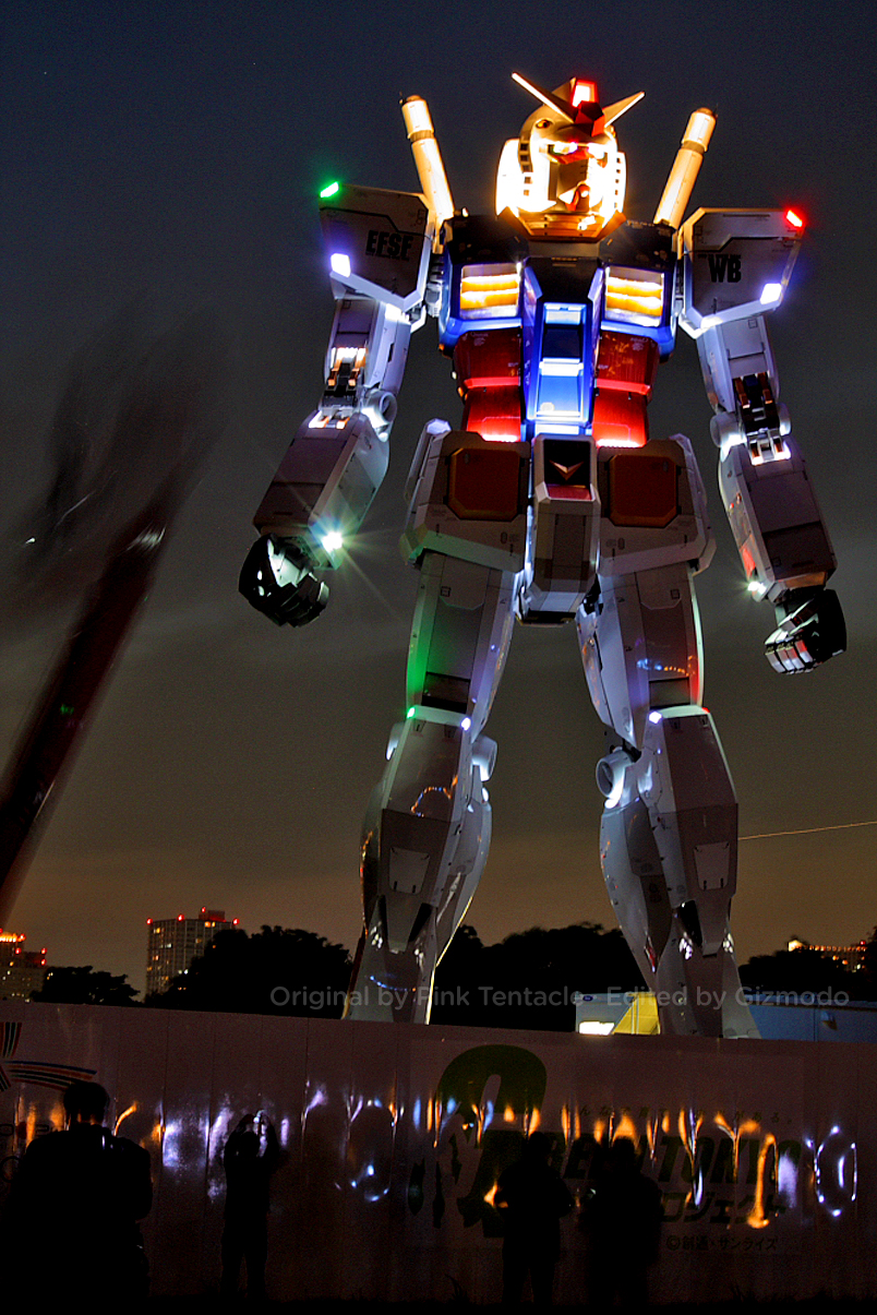 Про огромный робот. Статуя Гандама. Огромный робот. Гигантский робот. Самый большой робот.