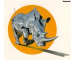 3D: робот носорог - Животноборги