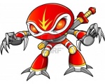 красный робот :) - Роботы Ниндзя