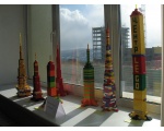 Огромные башни из кубиков лего - Минифестиваль робототехники в КГПИ им. Астафьева 2011