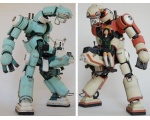Синий и красный робот - Роботы Японии