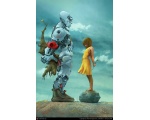 Робот и девочка с цветком - FunART