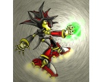 Gold cyber Sonic - FunART