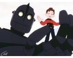 робот держит мальчика - Маленькие роботы