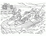 лодка 39 - раскраски лего