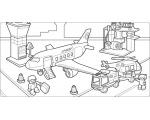 пассажирский самолёт - боинг 48 - раскраски лего
