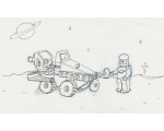 луноход и космонавт 44 - раскраски лего