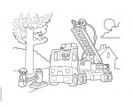 пожарная машина 29 - раскраски лего