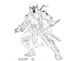 чёрно-белые ninja go 36 - Раскраски лего ниндзя го