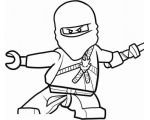 чёрно-белые ninja go 58 - Раскраски лего ниндзя го