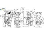 Четыре робота 43 - Раскраски лего Звёздные войны