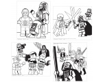 LEGO битва и сражение человечеков 28 - Раскраски лего Звёздные войны