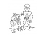R2D2 - Раскраски лего Звёздные войны