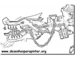 динозавр 24 - Раскраска Лего монстры и супер герои