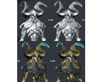3D концепты рогатого демона 272 - Робоарт