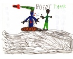 Робот-танк, 1 Г - Рисуют дети