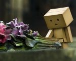 робот с цветами - Робот DANBO из бумаги