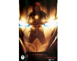 Отражение Микки Рурка на шлеме железного человека<br> - Постеры фильмов с роботами