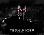 Терминатор в темноте с горящими глазами - Терминатор (Terminator)