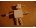 мини робот - Робоигрушки из бумаги
