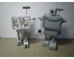 два бумажных робота - Робоигрушки из бумаги