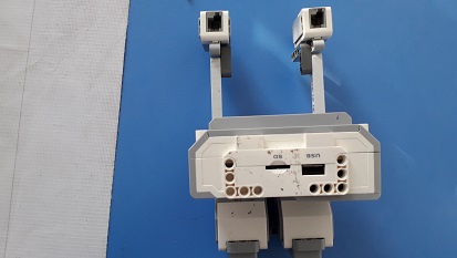 крепление датчиков цвета к танку ev3
