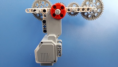 подсоединение редуктора к мотору ev3