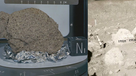 У земных и лунных пород изотопный показатель кислорода разный У земных и лунных пород значения изотопного показателя кислорода различаются