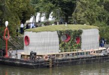 В Праге демонстрируется первый чешский 3D-печатный дом, и он на плаву