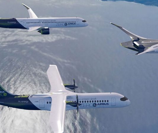В «Airbus» показали самолеты будущего на водородном топливе