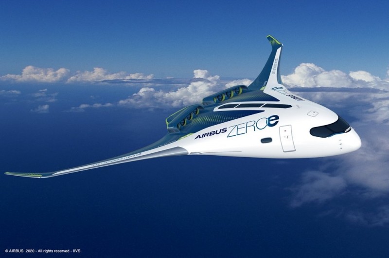 В «Airbus» показали самолеты будущего на водородном топливе
