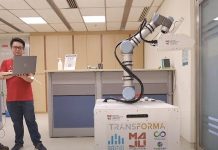 Робот для борьбы с COVID-19 разработали учёные Сингапура