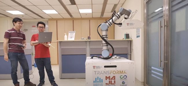 Сингапурские исследователи разработали дезинфекционного робота для борьбы с COVID-19