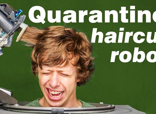 Автономный робот-парикмахер подстриг своего бесстрашного создателя