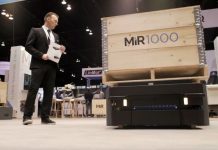 Новый мобильный робот MiR1000 и первую навигацию на базе AI