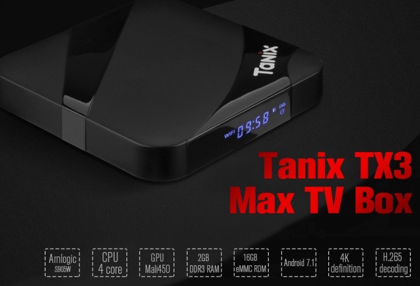 Новый TV Box Tanix TX3 Max на базе SOC Amlogic S905W