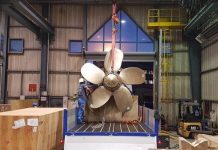 Французский 3D-печатный гребной винт для тральщика