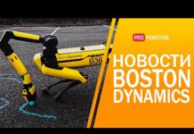 Автономный робот Boston Dynamics и рука робота Spot