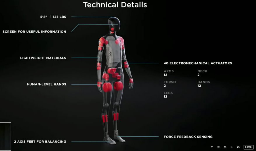 Tesla Bot, робот гуманоид, робот домашний помощник